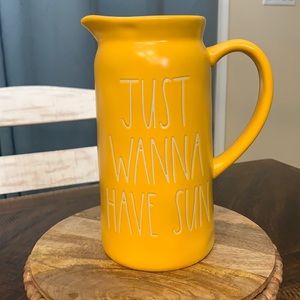 Just wanna have sun pitcher by Rae Dunn
